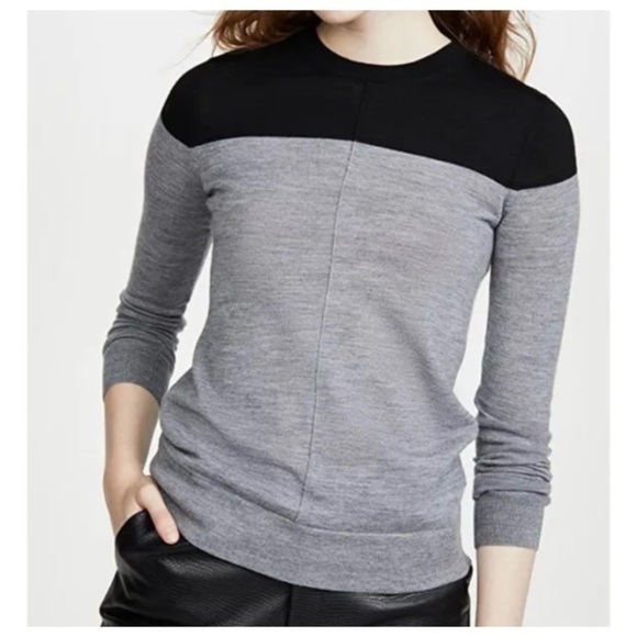 NWT CLUB MONACO Mackenzie Colorblock Wool Sweater